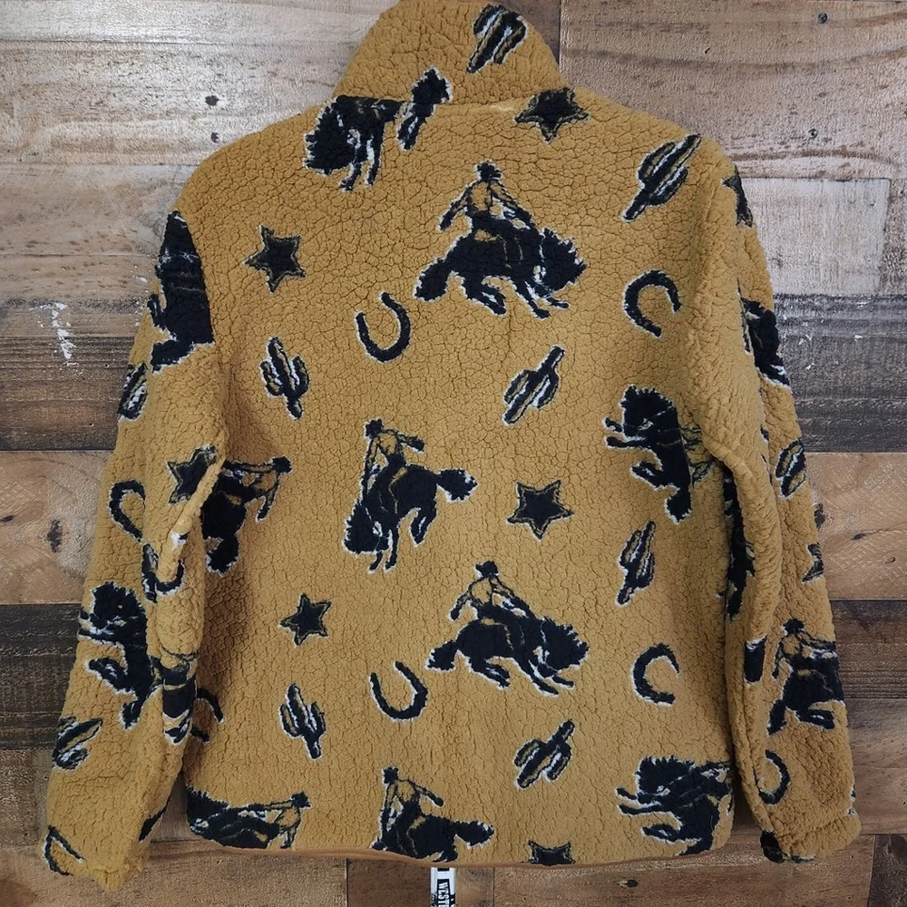 Women's Wrangler Sherpa western jacket bucking bronco - Picture 2 of 10